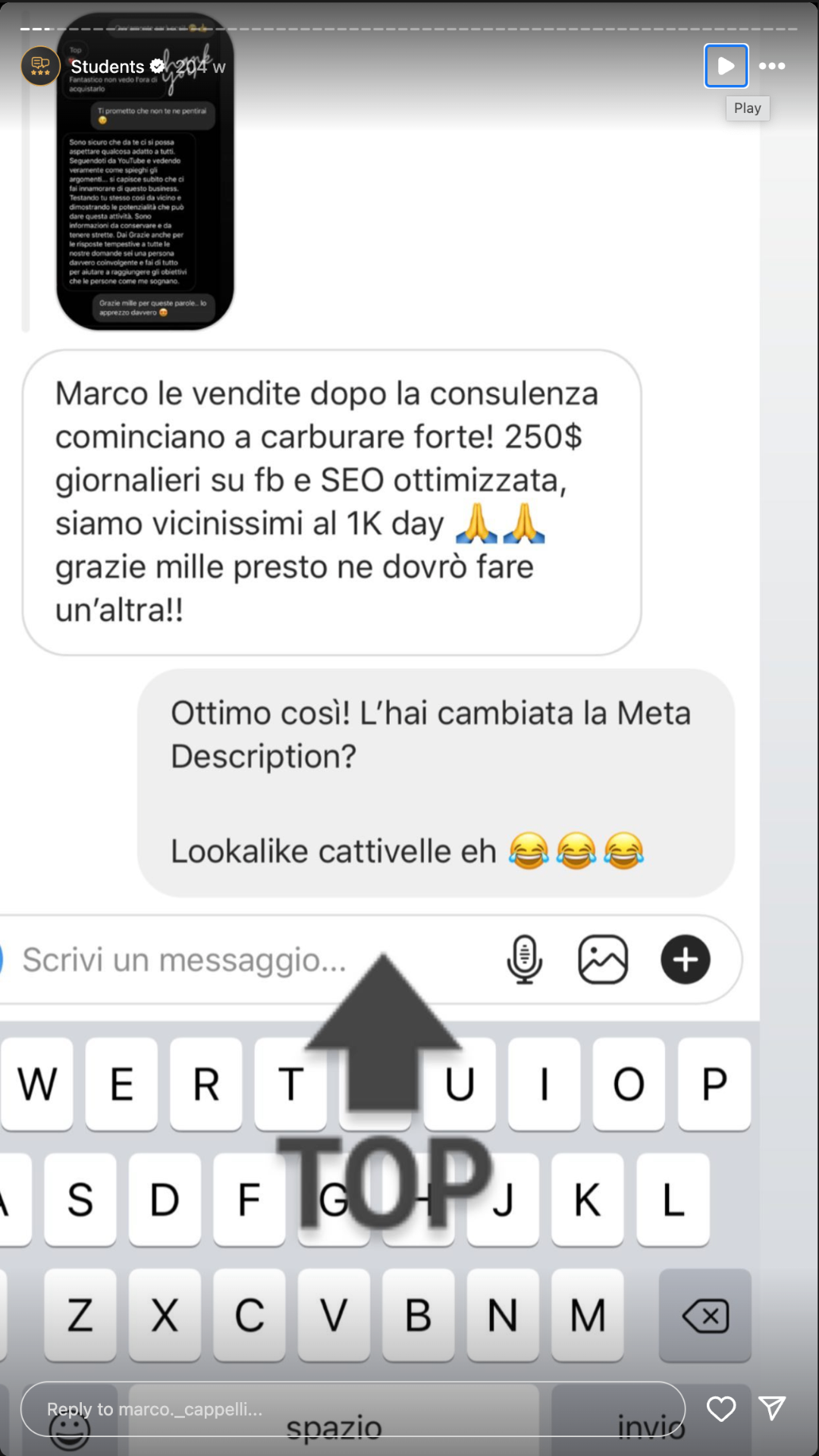 Testimonianza studente 17