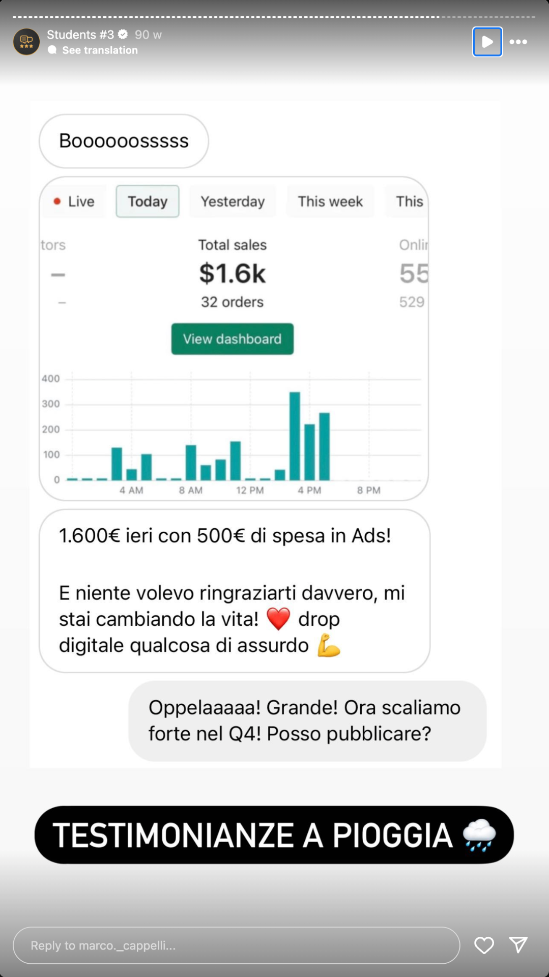 Testimonianza studente 13